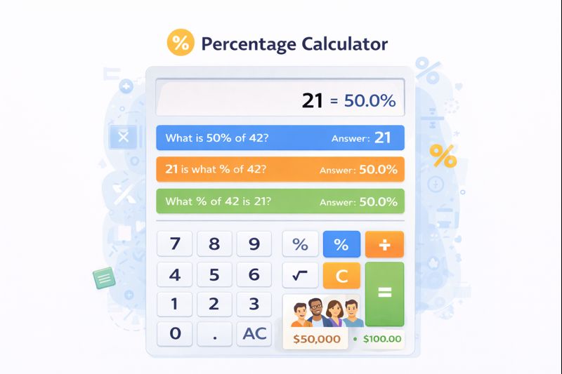 Percentage Calculator Tool
