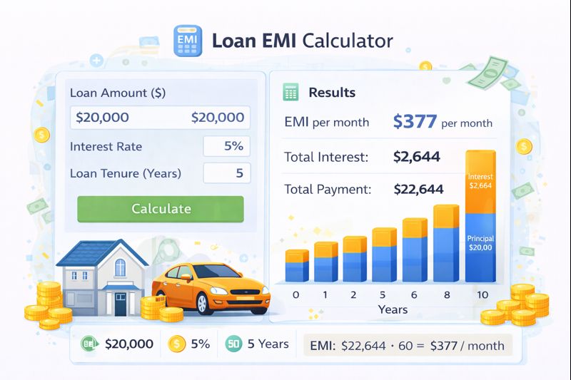Loan EMI Calculator Tool
