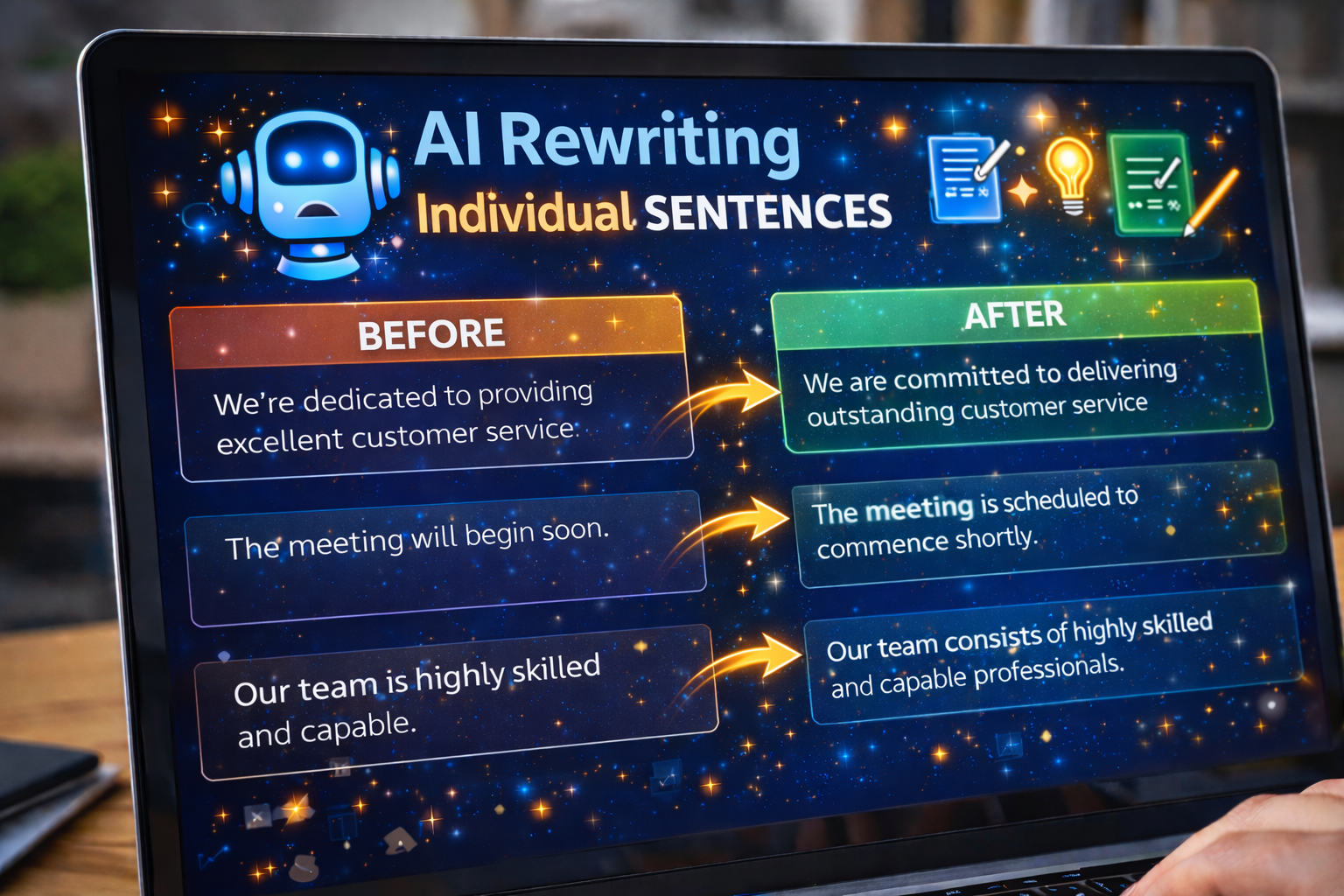 AI Sentence Rewriter Tool